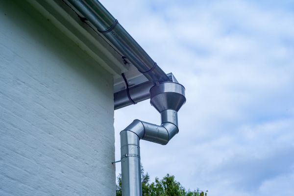 Metal Downspout Replacement in Franklin