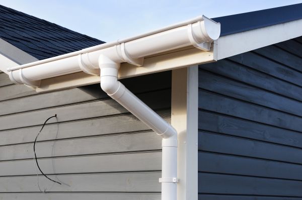 PVC Rain Gutter Installation in Franklin